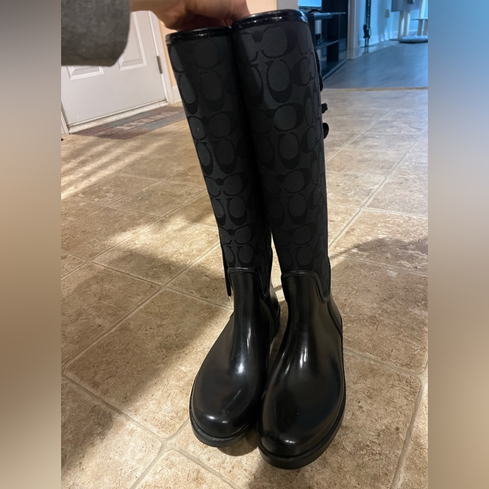 Coach rain boots